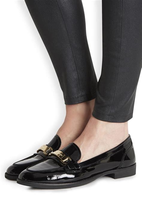 Women's Michael Kors Black Loafers + FREE SHIPPING